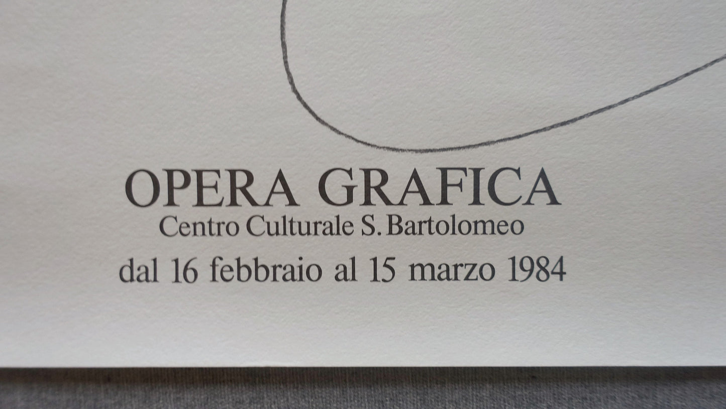 1984 Miro Exhibition Poster Opera Grafica - Original Vintage Poster