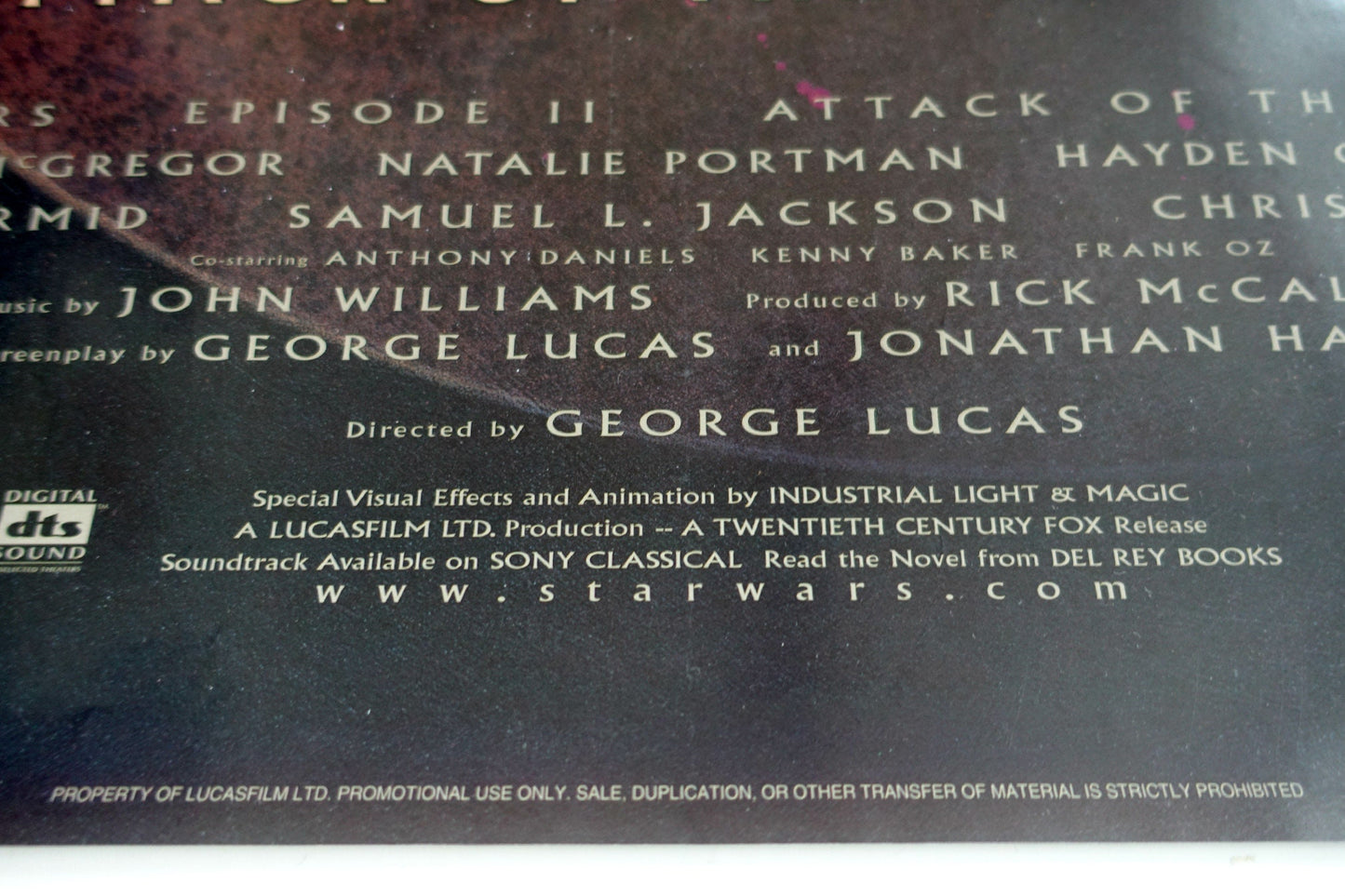 2002 Attack of the Clones (Star Wars Episode II) - Original Vintage Poster