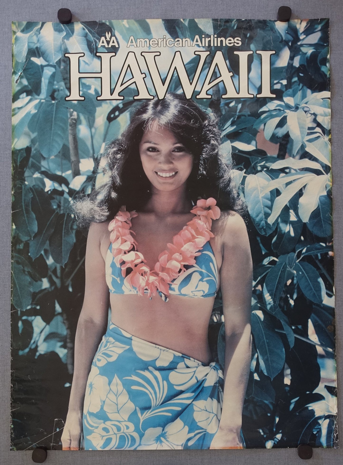 1980s American Airlines Hawaii - Original Vintage Poster