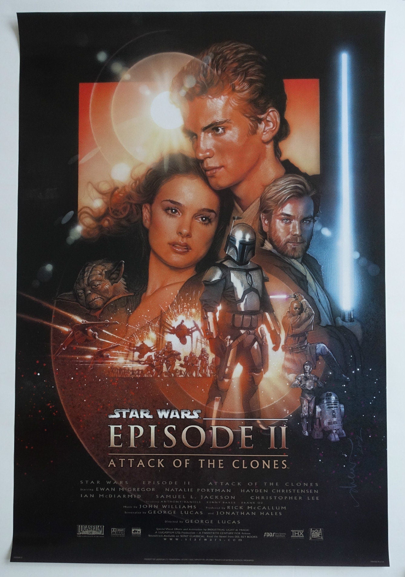 2002 Attack of the Clones (Star Wars Episode II) - Original Vintage Poster