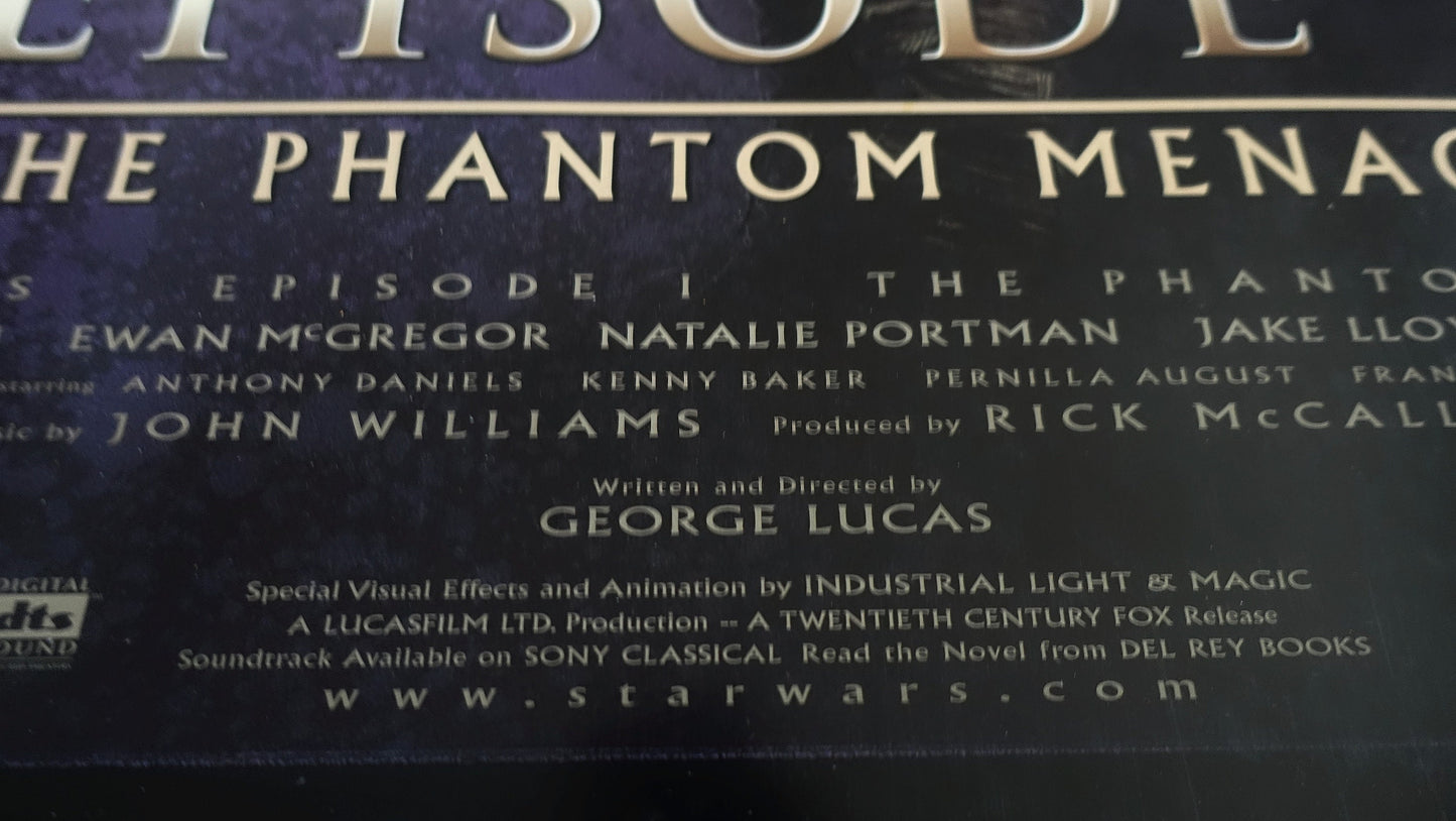 1999 Phantom Menace (Star Wars Episode I) - Original Vintage Poster