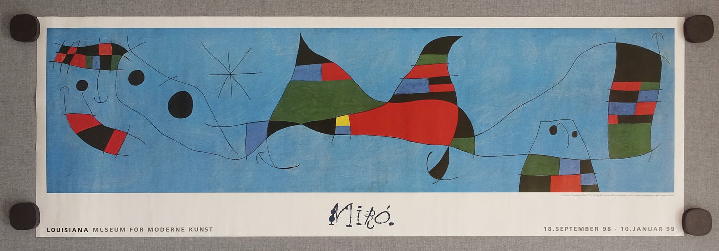 1998 Miro Louisiana Museum of Modern Art - Original Vintage Poster