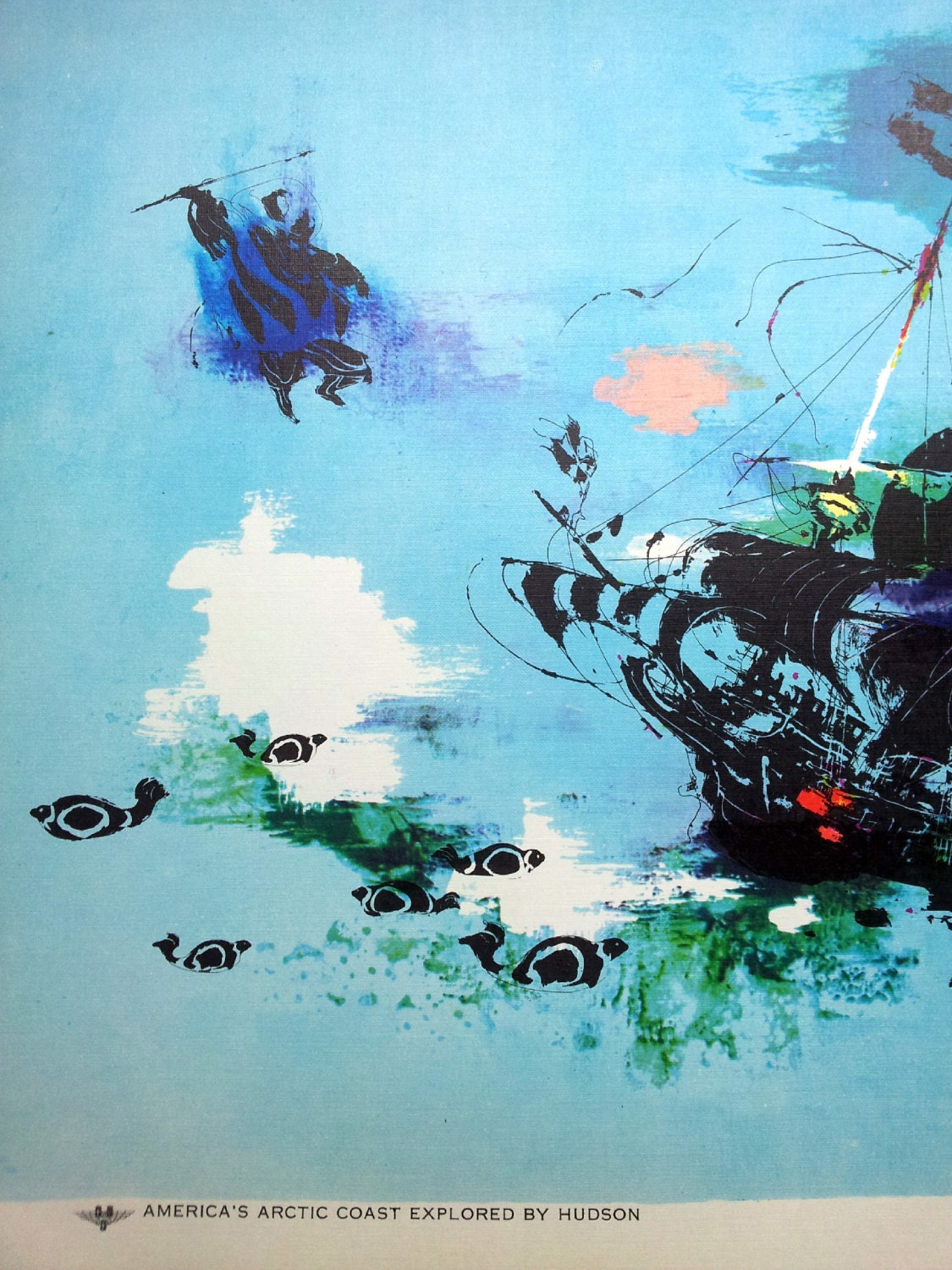 1961 SAS Airlines Poster (Hudson) - Original Vintage Poster