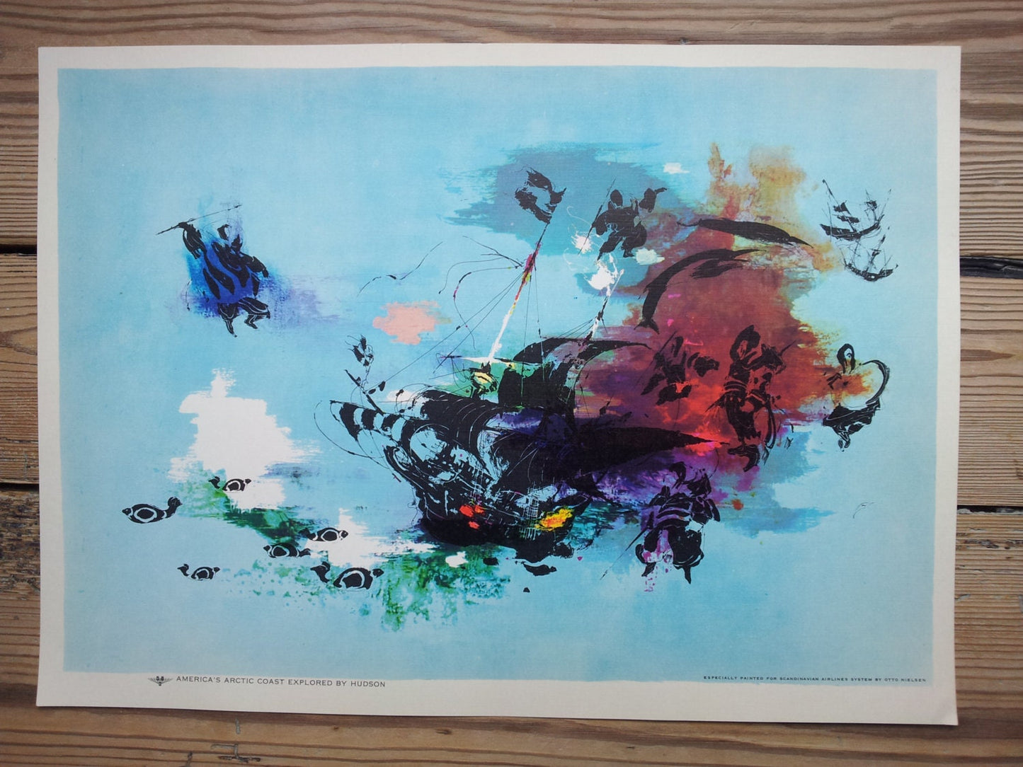 1961 SAS Airlines Poster (Hudson) - Original Vintage Poster