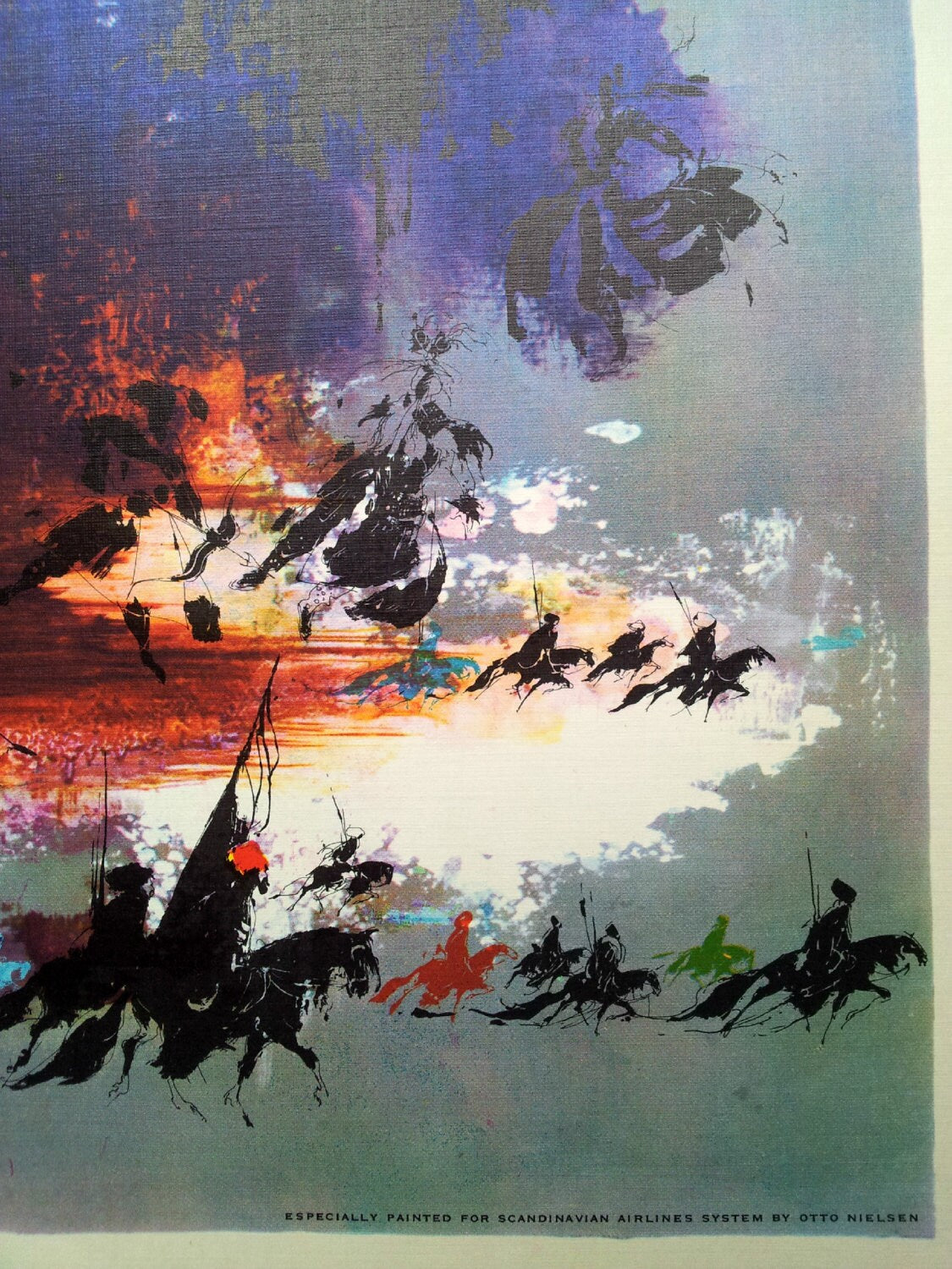 1961 SAS Airlines Poster (Moskvitin) - Original Vintage Poster