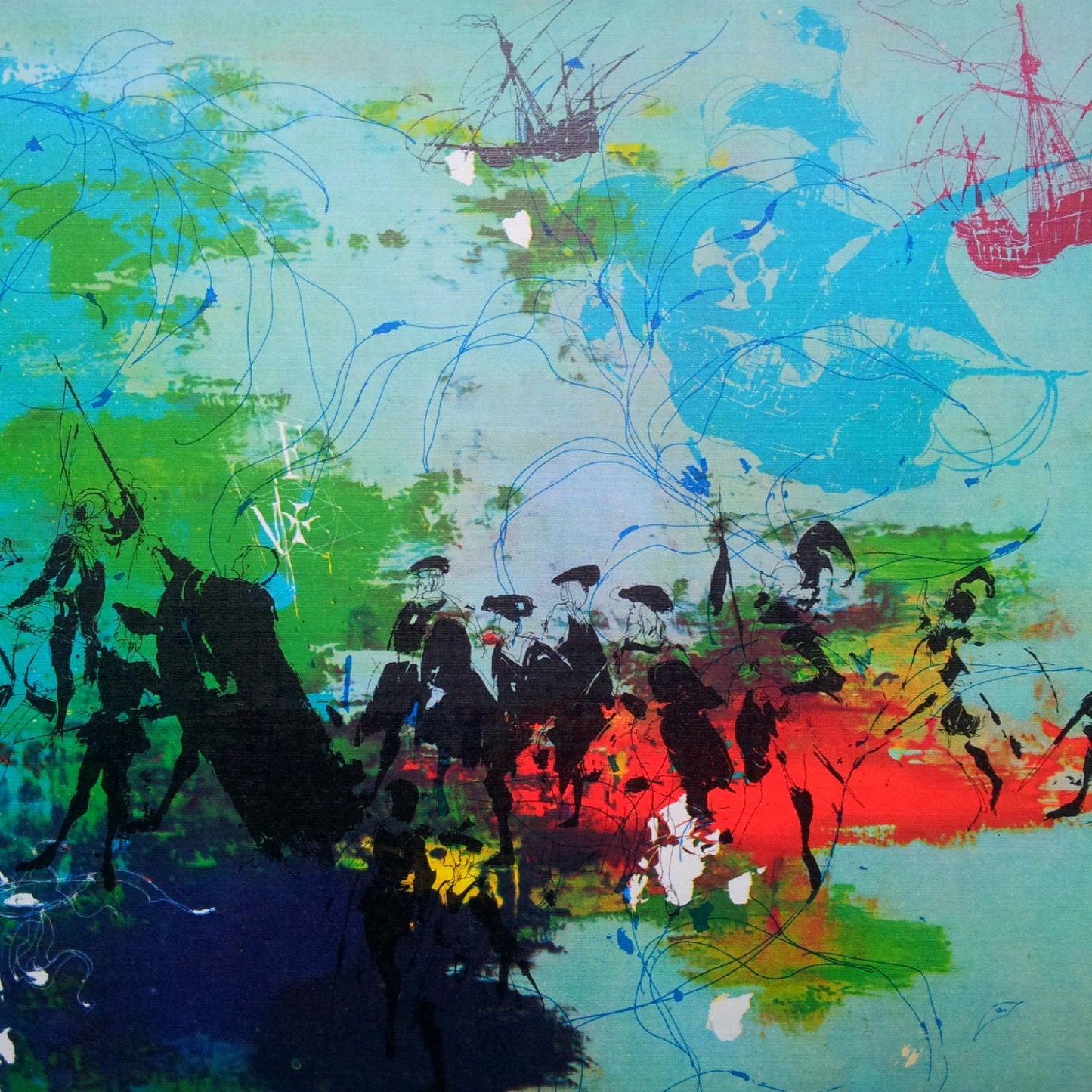 1961 SAS Airlines Poster (Columbus) - Original Vintage Poster