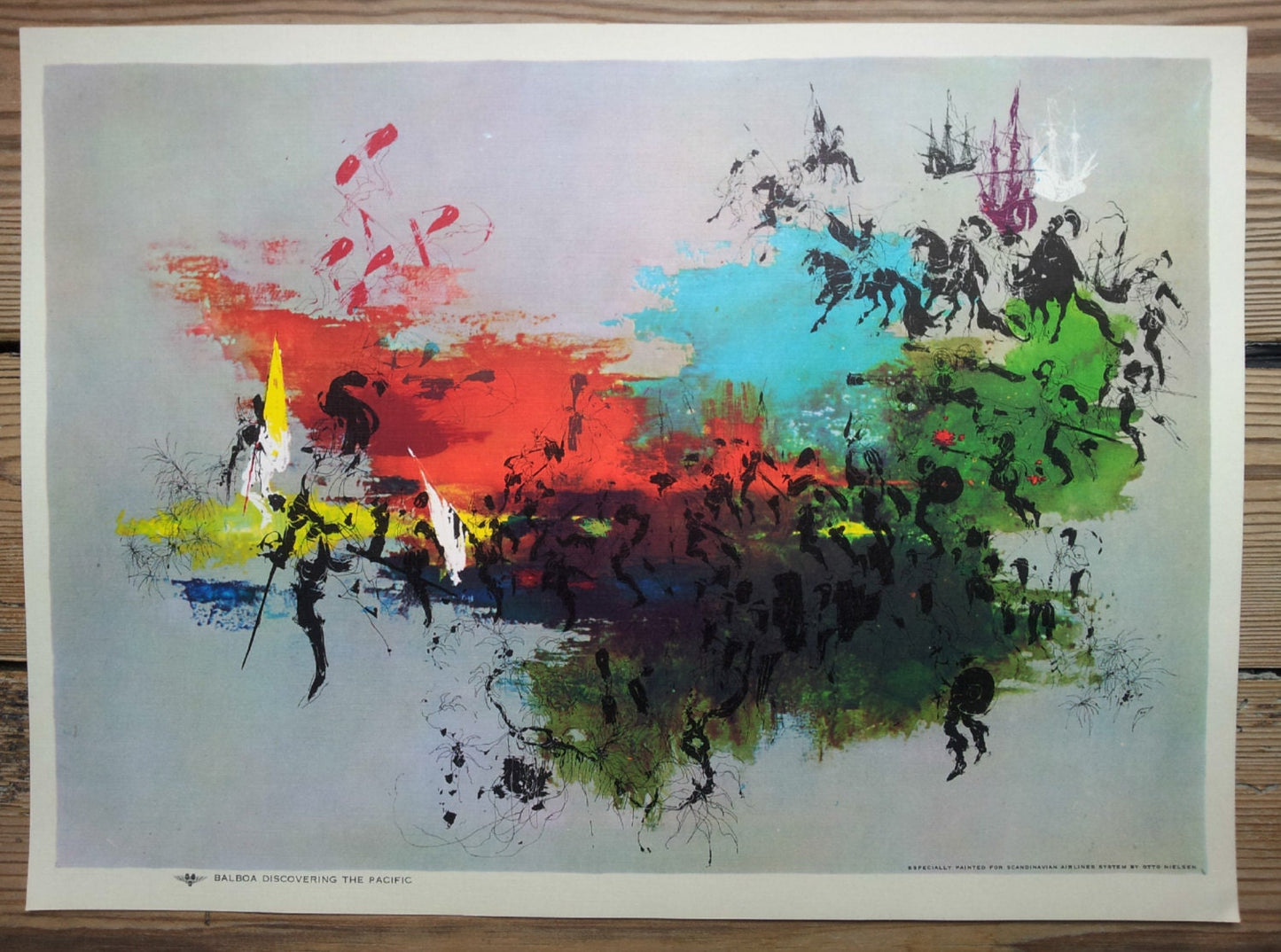 1961 SAS Airlines Poster (Balboa) - Original Vintage Poster