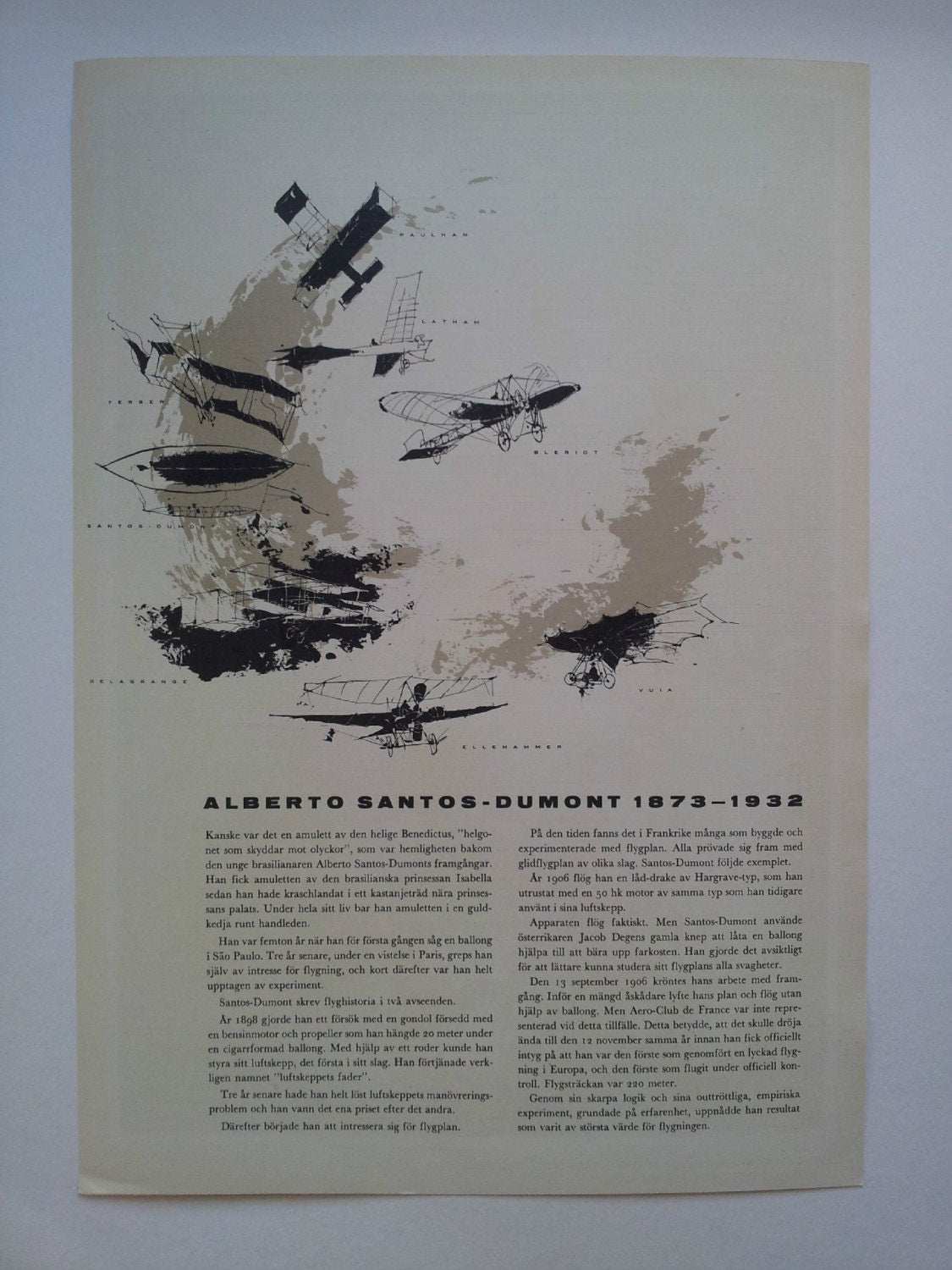 1960 SAS Airlines Poster (J. W. Ægidius Elling) - Original Vintage Poster