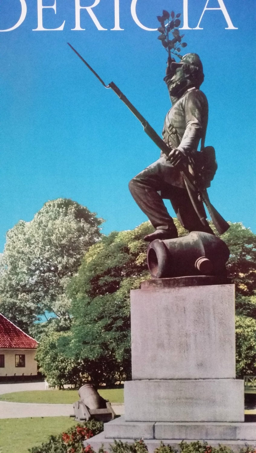 1950s Denmark Travel poster - Citadel of Fredericia - Original Vintage Poster