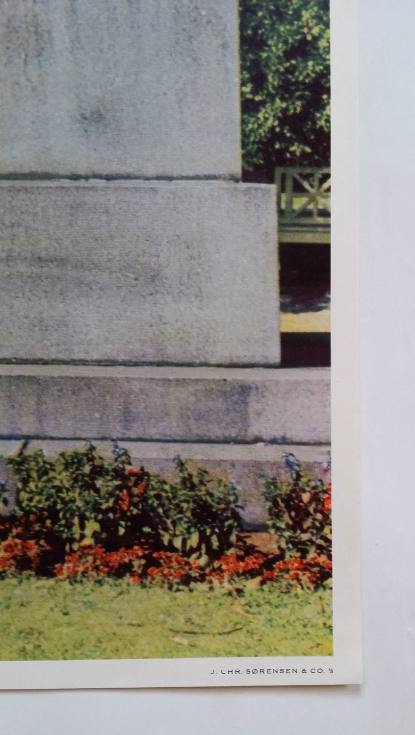 1950s Denmark Travel poster - Citadel of Fredericia - Original Vintage Poster