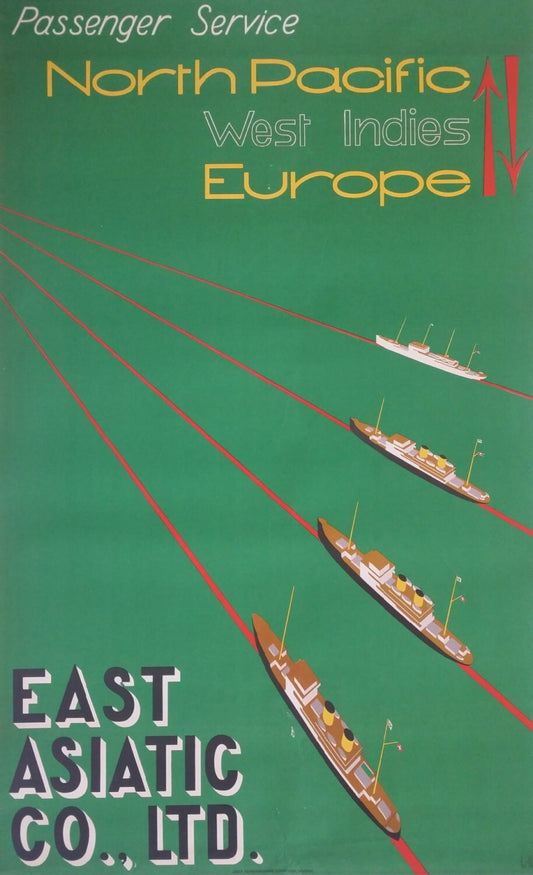 1935 East Asiatic Company by Edmund Bille - Original Vintage Poster