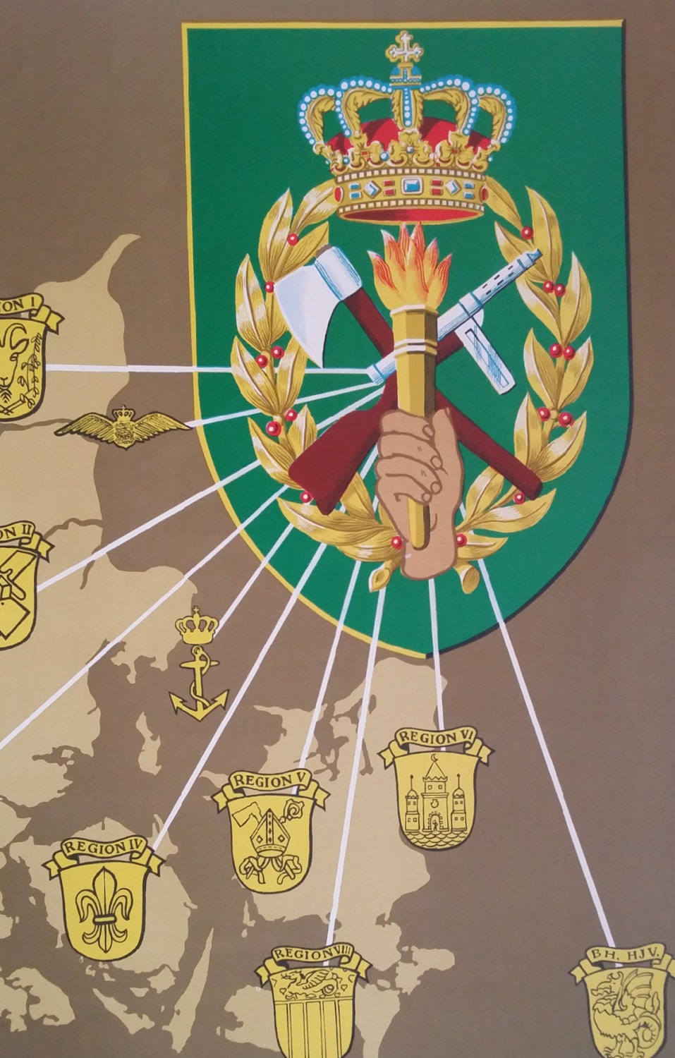 1960s Danish Home Guard Recruitment Poster - Original Vintage Poster