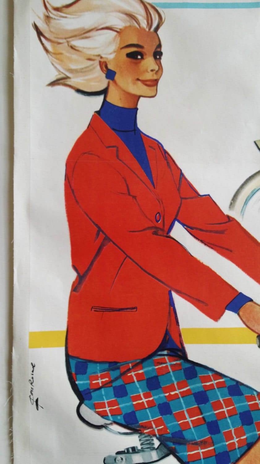 1950s Peugeot Advertisement by Couronne I - Original Vintage Poster