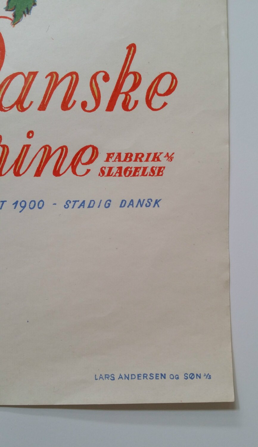 1950 Danish Butter Margarine Advertisement - Den Danske Margarine - Original Vintage Poster