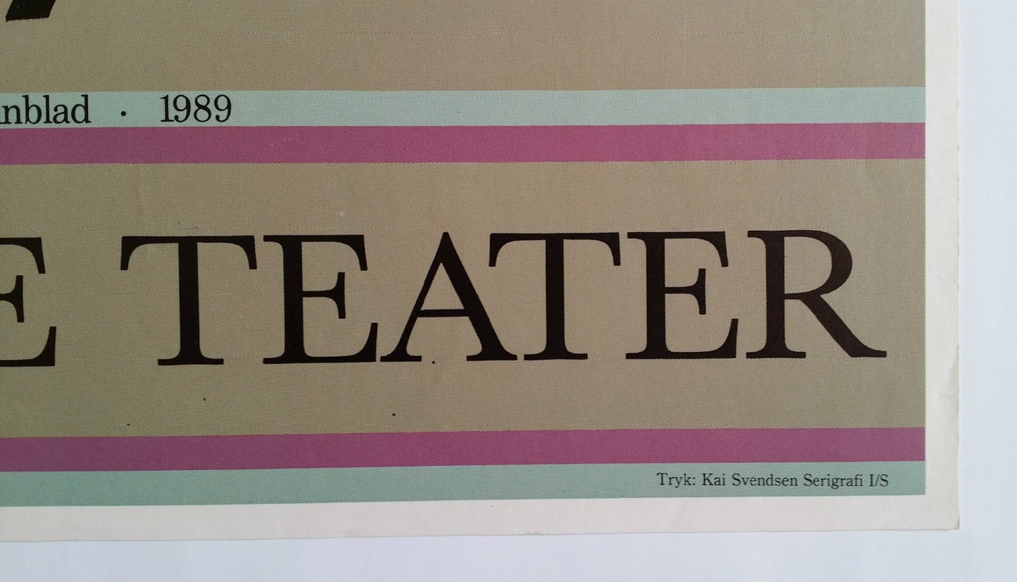 1989 Wiinblad's "The Ugly Duckling" - Original Vintage Poster