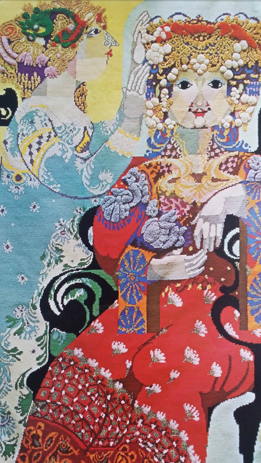1972 The Wiinblad Tapestries - The Arabian Nights (First Theme) - Original Vintage Poster