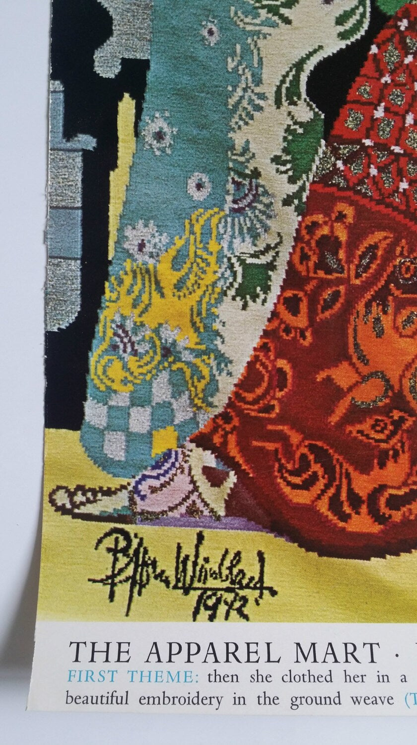 1972 The Wiinblad Tapestries - The Arabian Nights (First Theme) - Original Vintage Poster