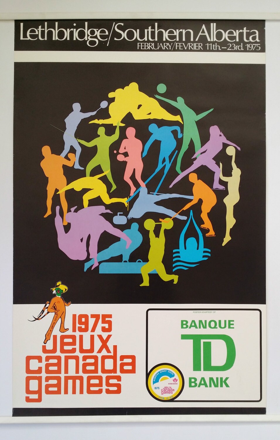 1975 Youth Sports Games Canada - Original Vintage Poster