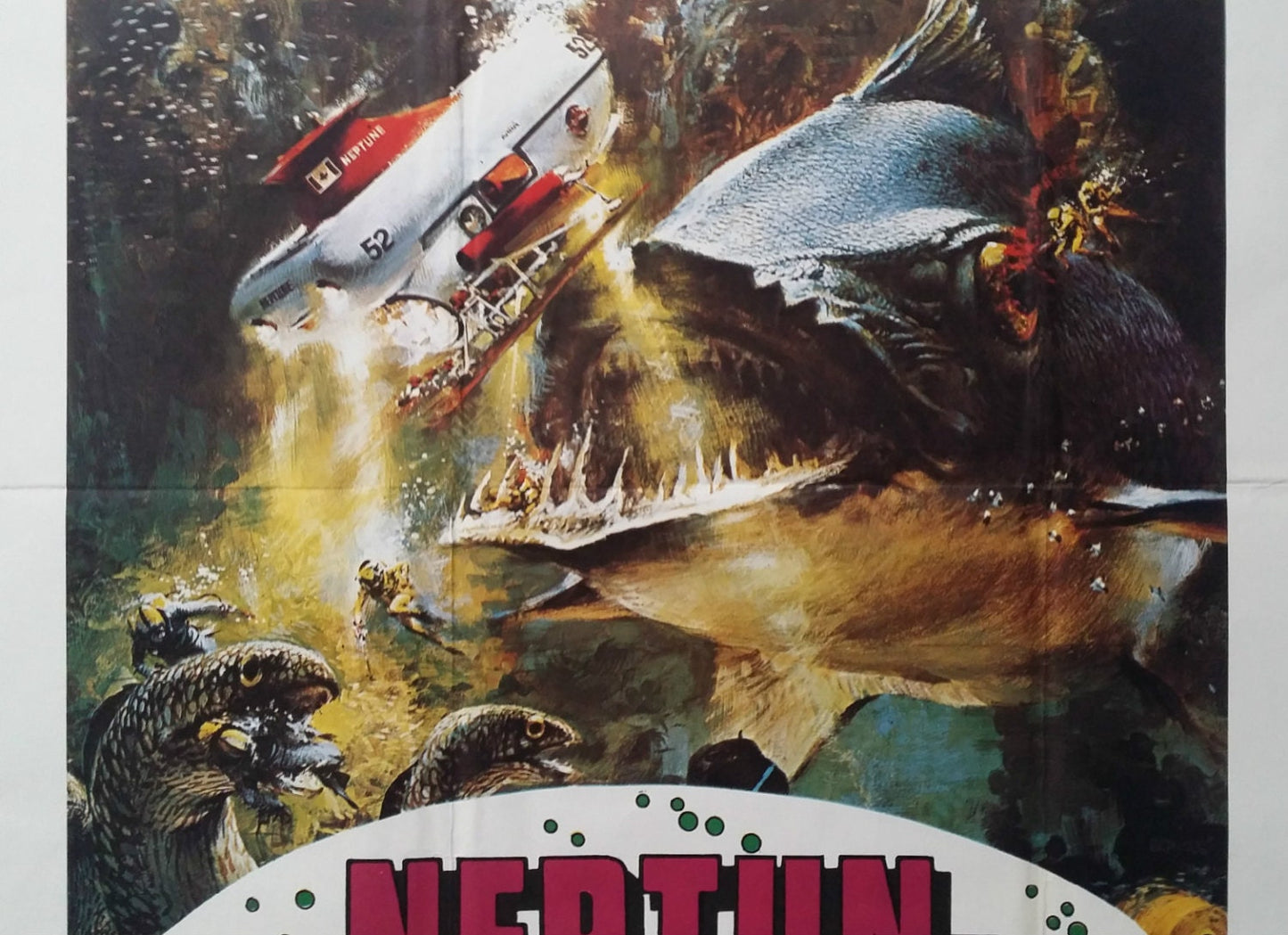 1973 The Neptune Factor Sci-Fi movie - Original Vintage Poster