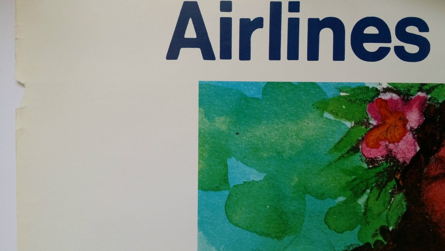 1980s Hawaii Travel Poster - Original Vintage Poster