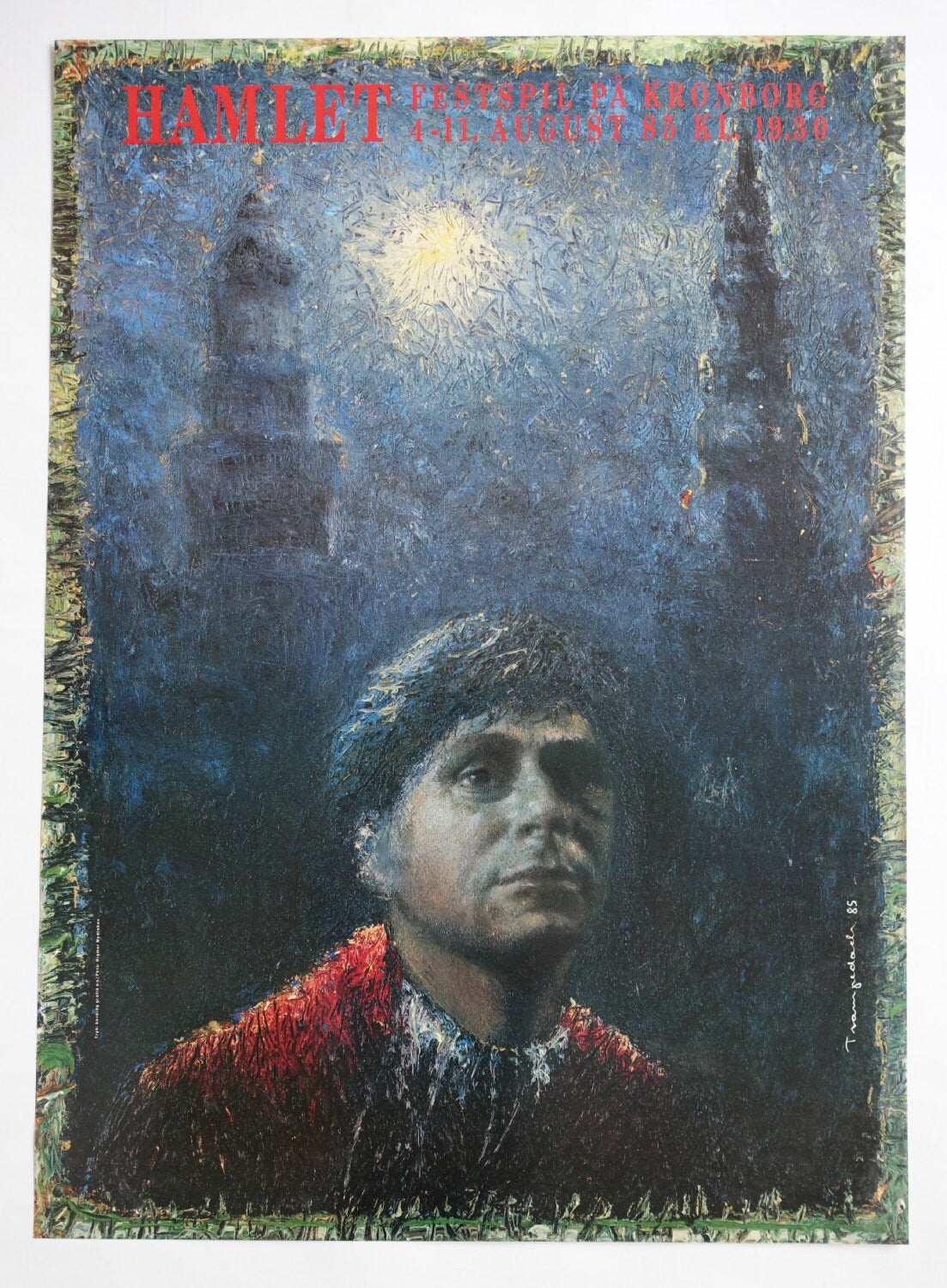 1985 Hamlet by Kurt Trampedach - Original Vintage Poster