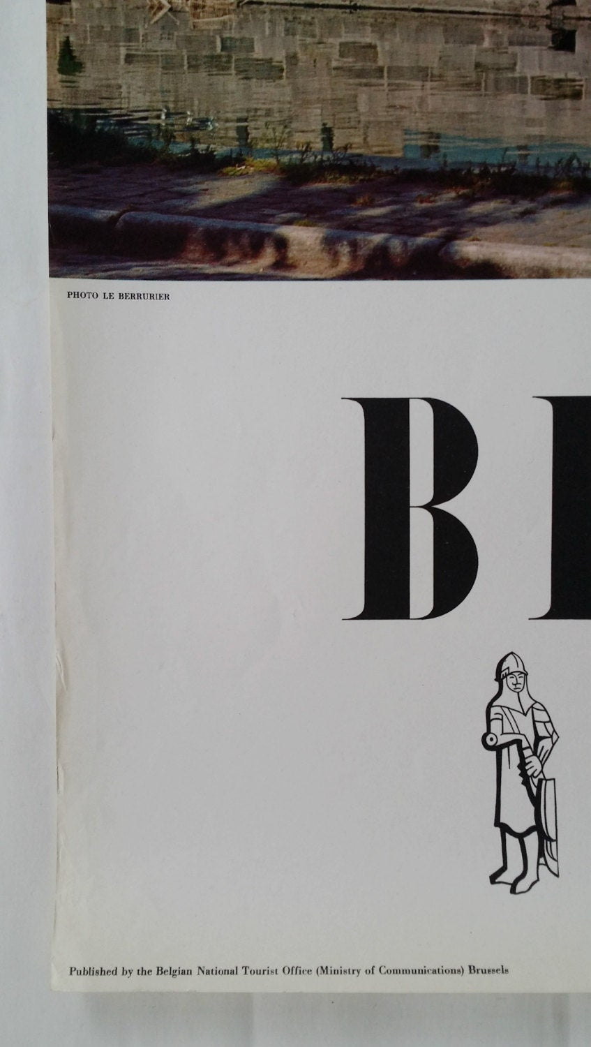 1950s Ghent, Belgium Travel Poster - Original Vintage Poster