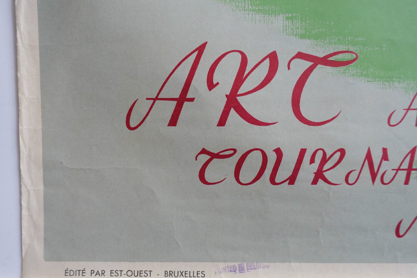 1956 Belgian Travel Poster "Exhibition Art and Civilization" - Original Vintage Poster