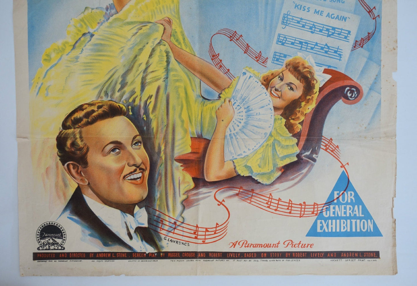 1939 The Great Victor Herbert Movie Poster - Original Vintage Poster