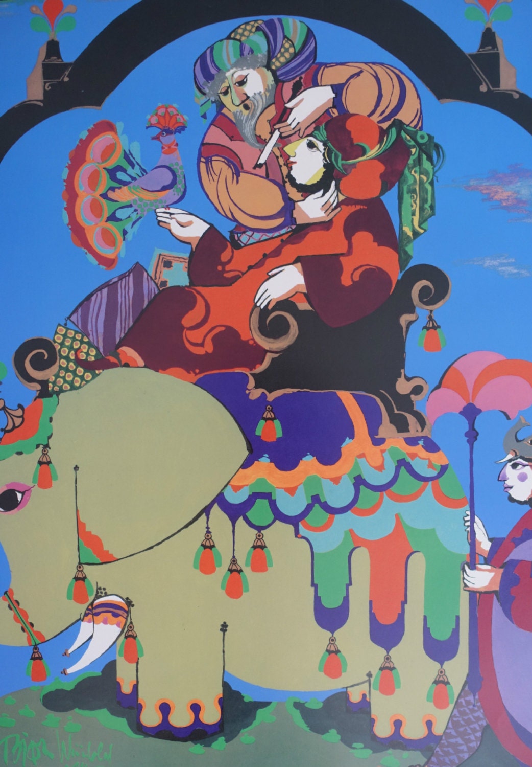 1984 Wiinblad The Barber of Baghdad - Original Vintage Poster