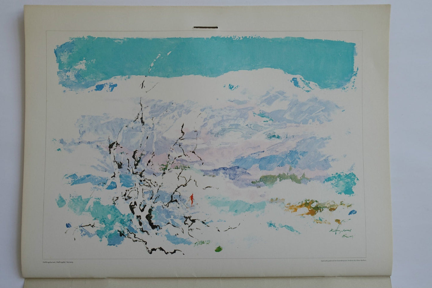 1973 Otto Nielsen SAS Airlines Calendar - Original Vintage Calendar