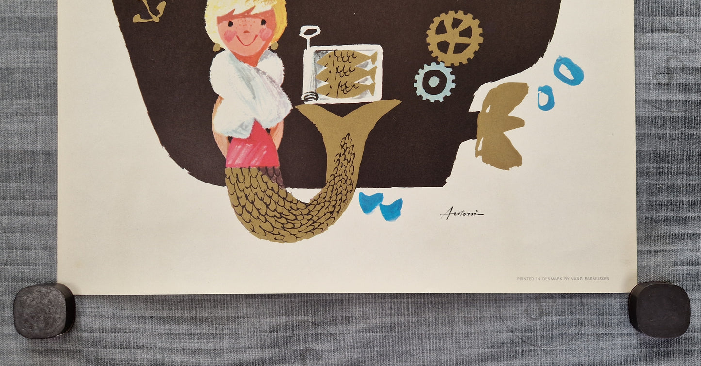 1960s Danish Food by Antoni (small version) - Original Vintage Poster