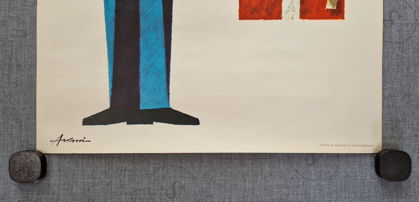 1960s Denmark Travel Poster by Ib Antoni (royal guard, small version) - Original Vintage Poster