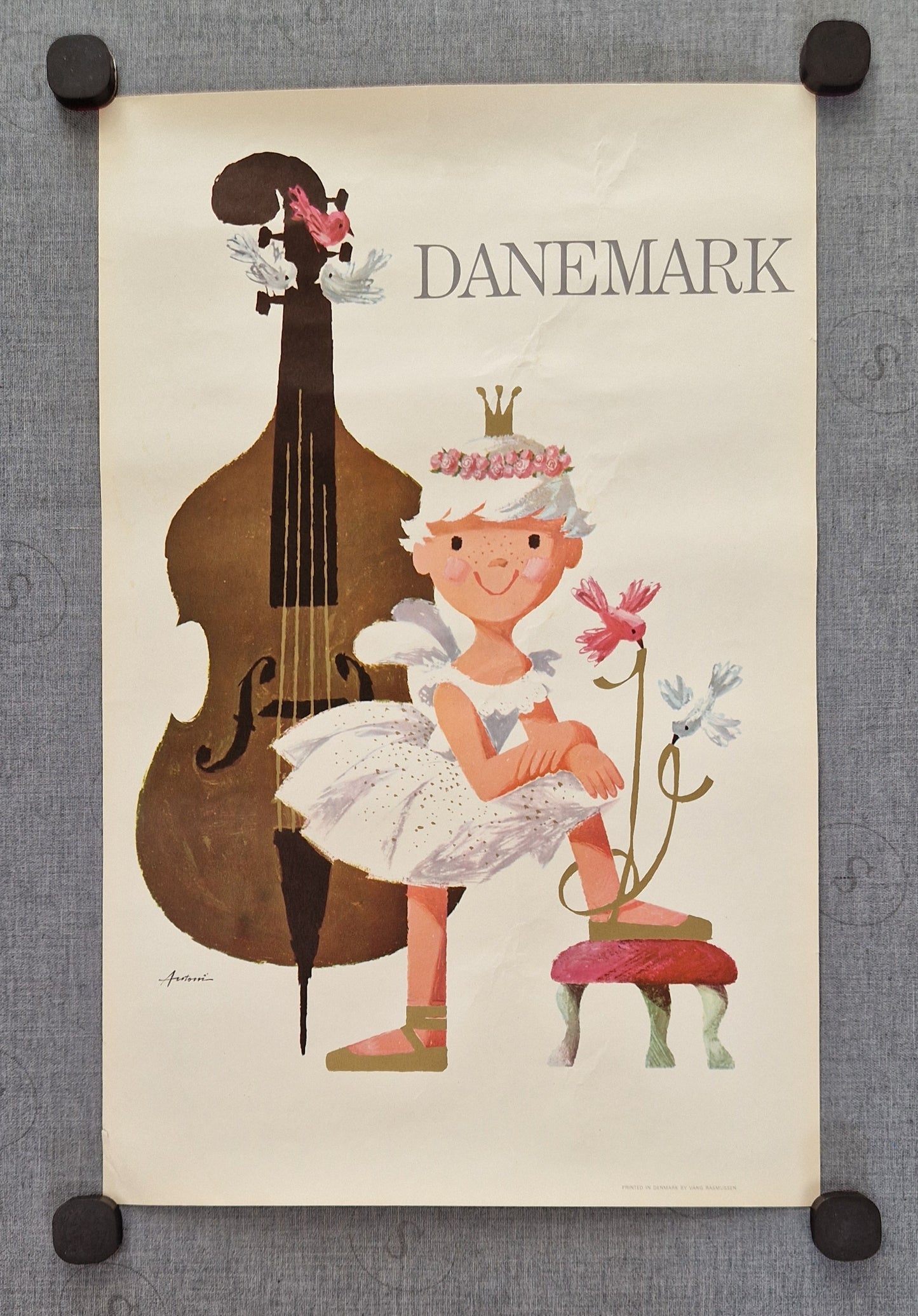 1960s Royal Ballet Copenhagen by Antoni (small version) - Original Vintage Poster
