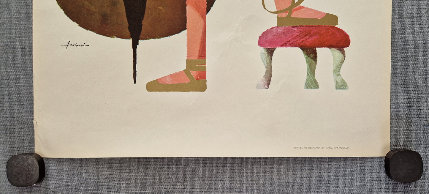 1960s Royal Ballet Copenhagen by Antoni (small version) - Original Vintage Poster