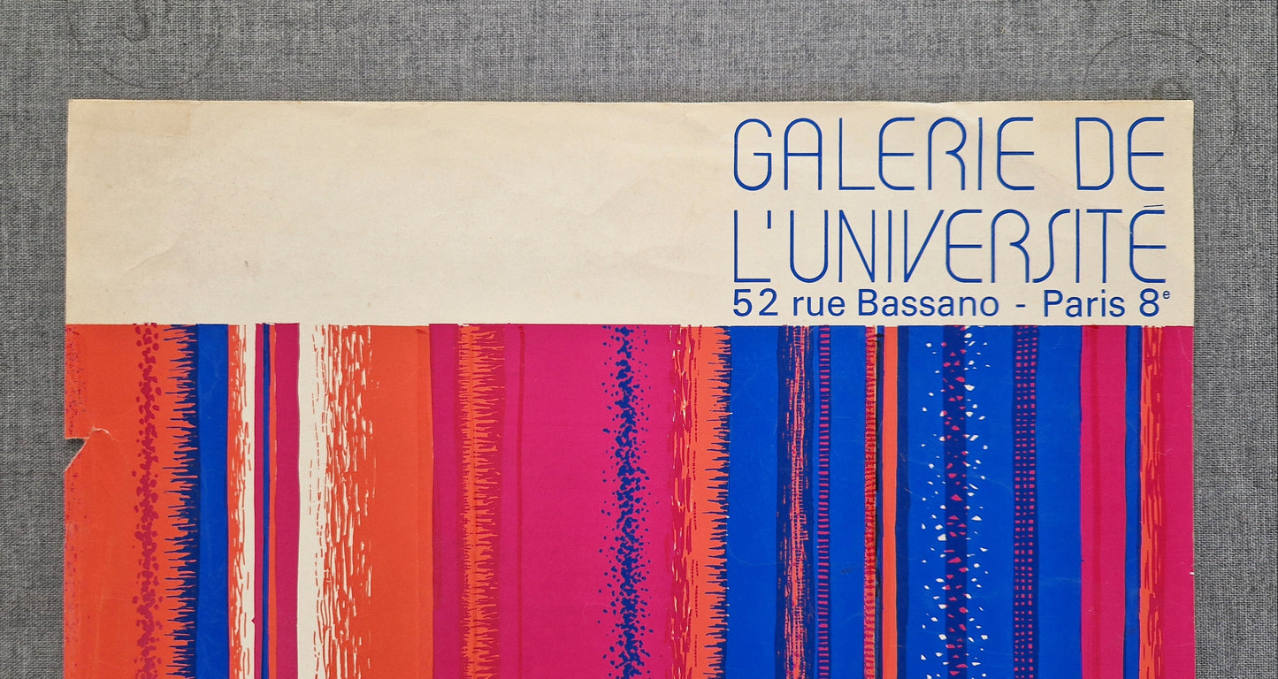 1968 Turpin Vibrations at Galerie de l'Université - Original Vintage Poster
