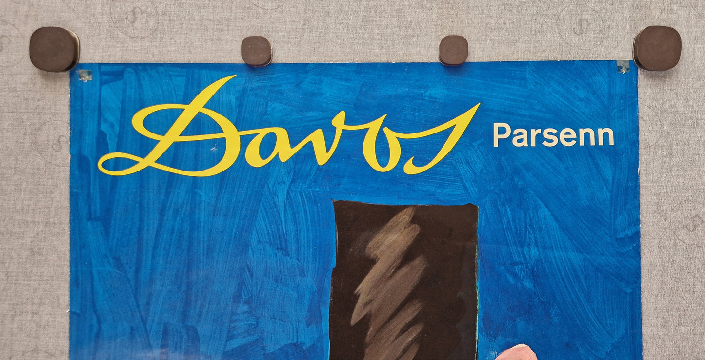 1956 Davos - Parsenn by Herbert Leupin - Original Vintage Poster
