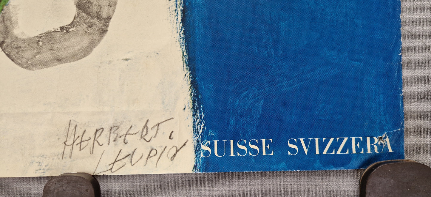 1956 Davos - Parsenn by Herbert Leupin - Original Vintage Poster