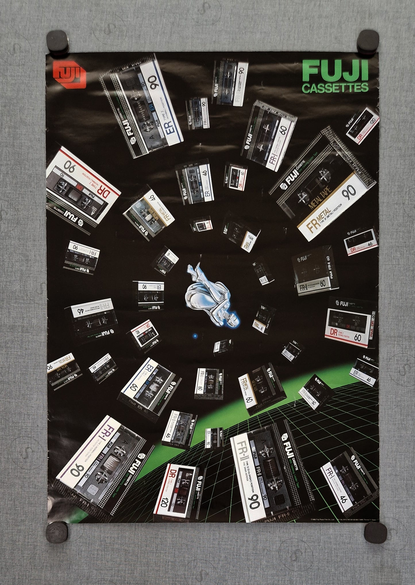 1982 Fuji Cassette Tape Poster - Original Vintage Poster