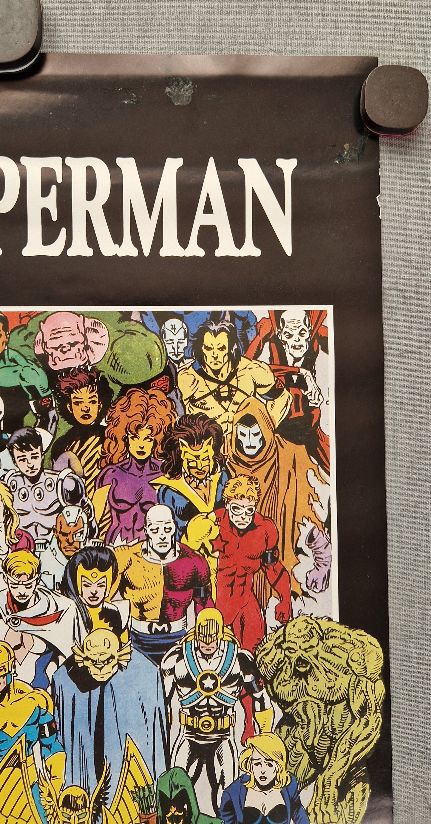 1993 Death of Superman - Official DC Comics - Original Vintage Poster