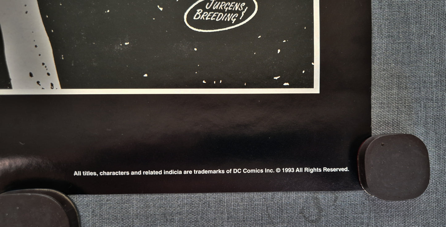 1993 Death of Superman - Official DC Comics - Original Vintage Poster