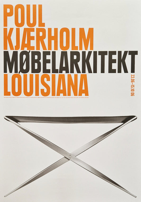 2006 Poul Kjærholm's PK91 "Folding Chair" - Louisiana Exhibition Poster - Original Poster