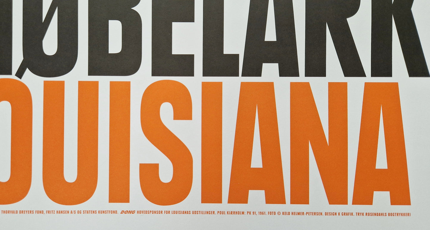 2006 Poul Kjærholm's PK91 "Folding Chair" - Louisiana Exhibition Poster - Original Poster