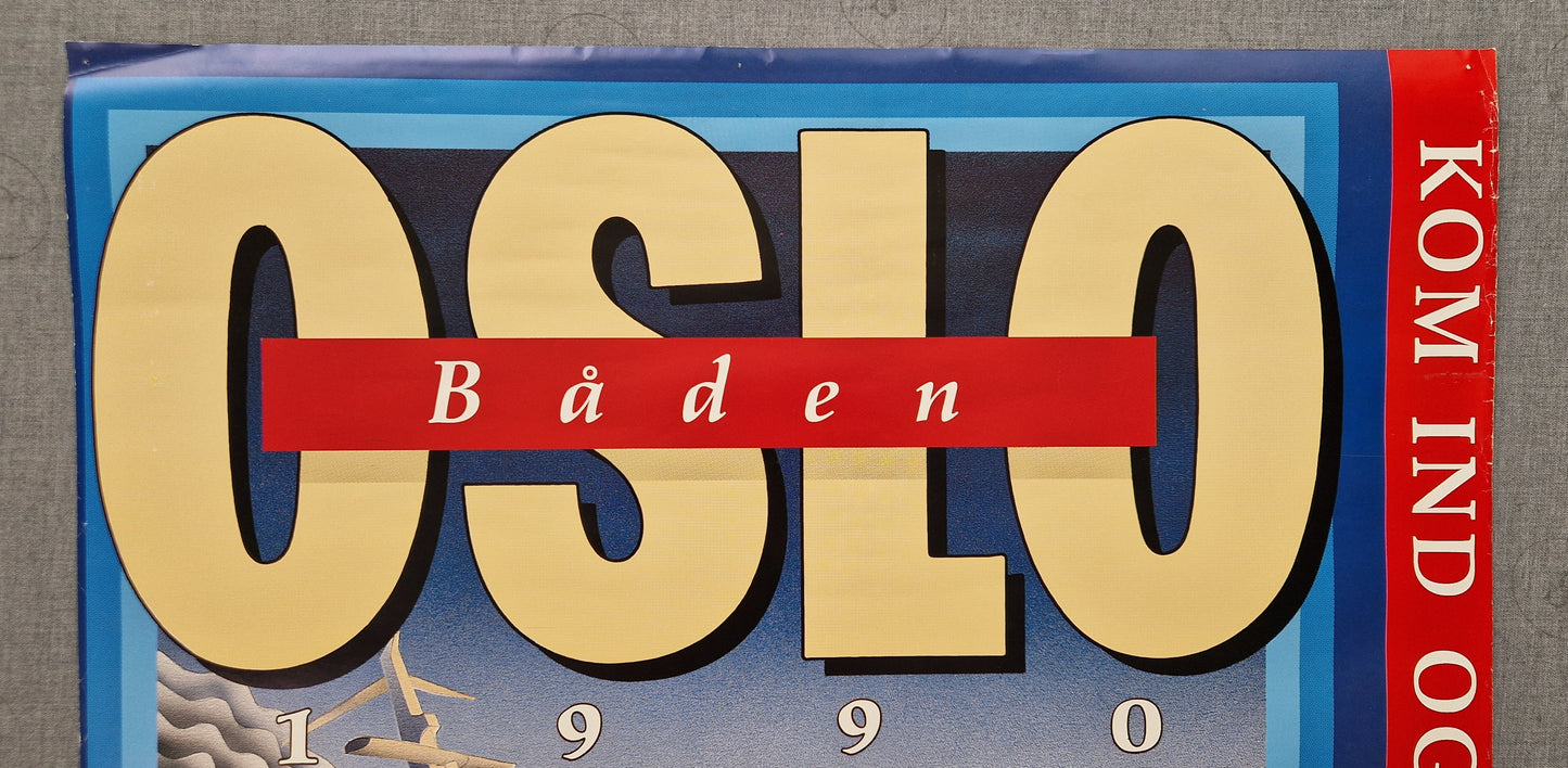 1990 Oslo Cruise Travel Poster - Original Vintage Poster