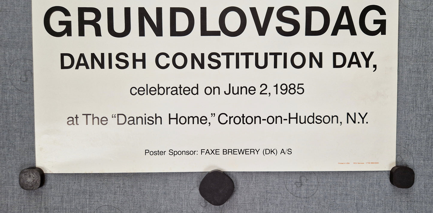 1985 Danish Constitution Day - Original Vintage Poster