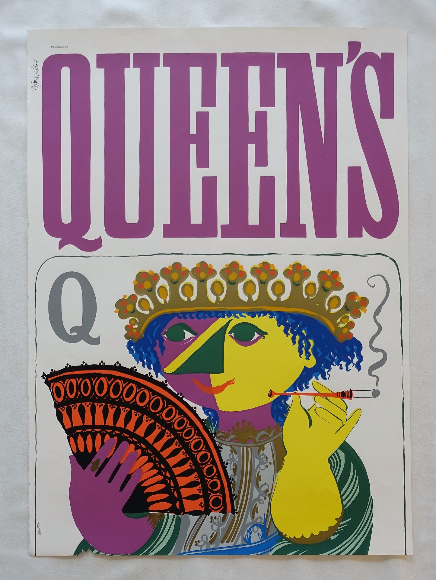 1950s Wiinblad Queen's Screenprints (two posters) - Original Vintage Posters