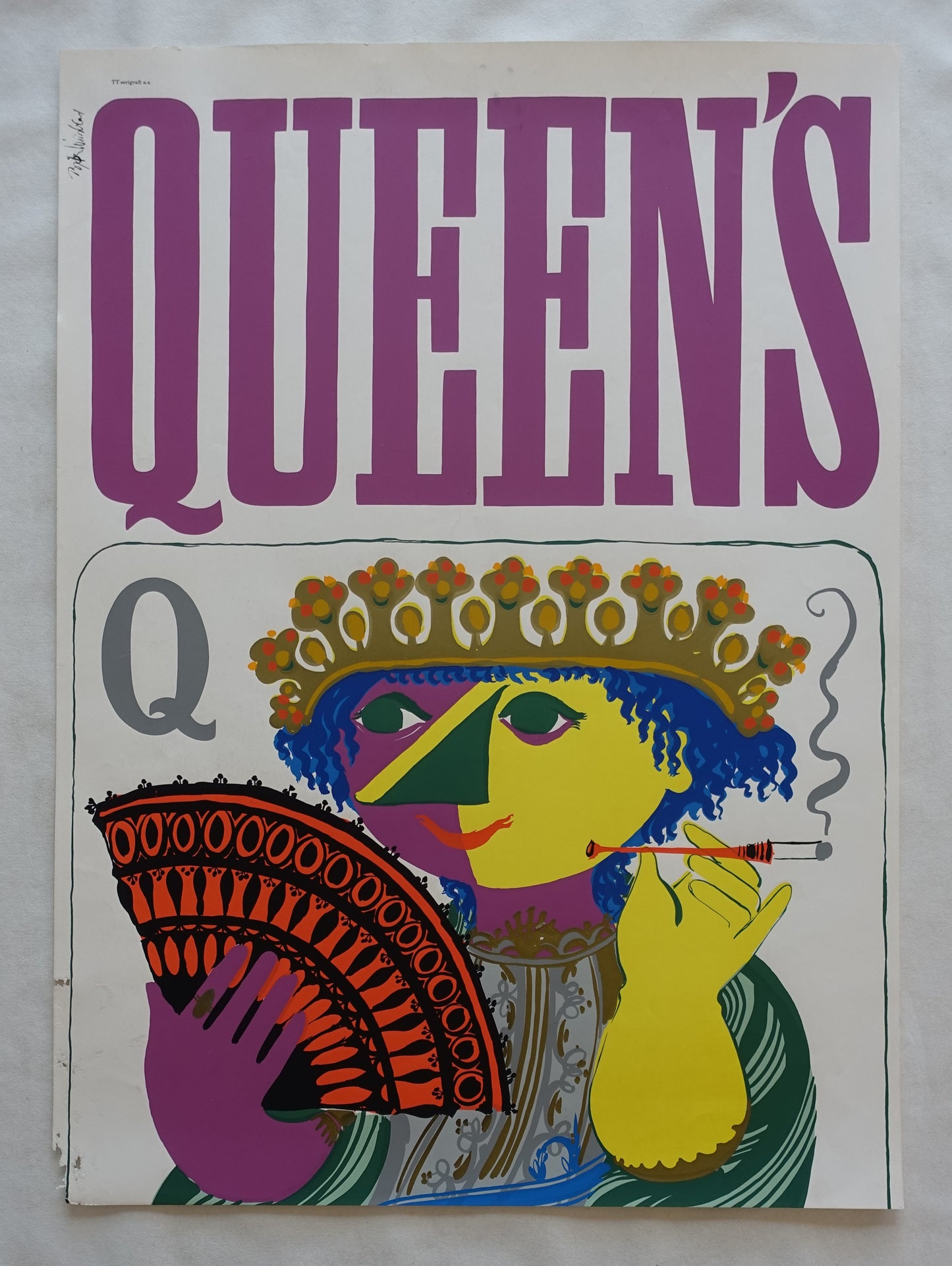 1950s Wiinblad Queen's Screenprints (two posters) - Original Vintage Posters