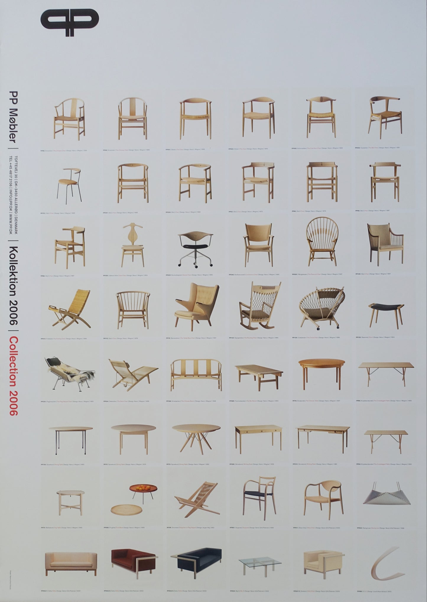 2006 PP Møbler Danish Design Furniture - Original Vintage Poster