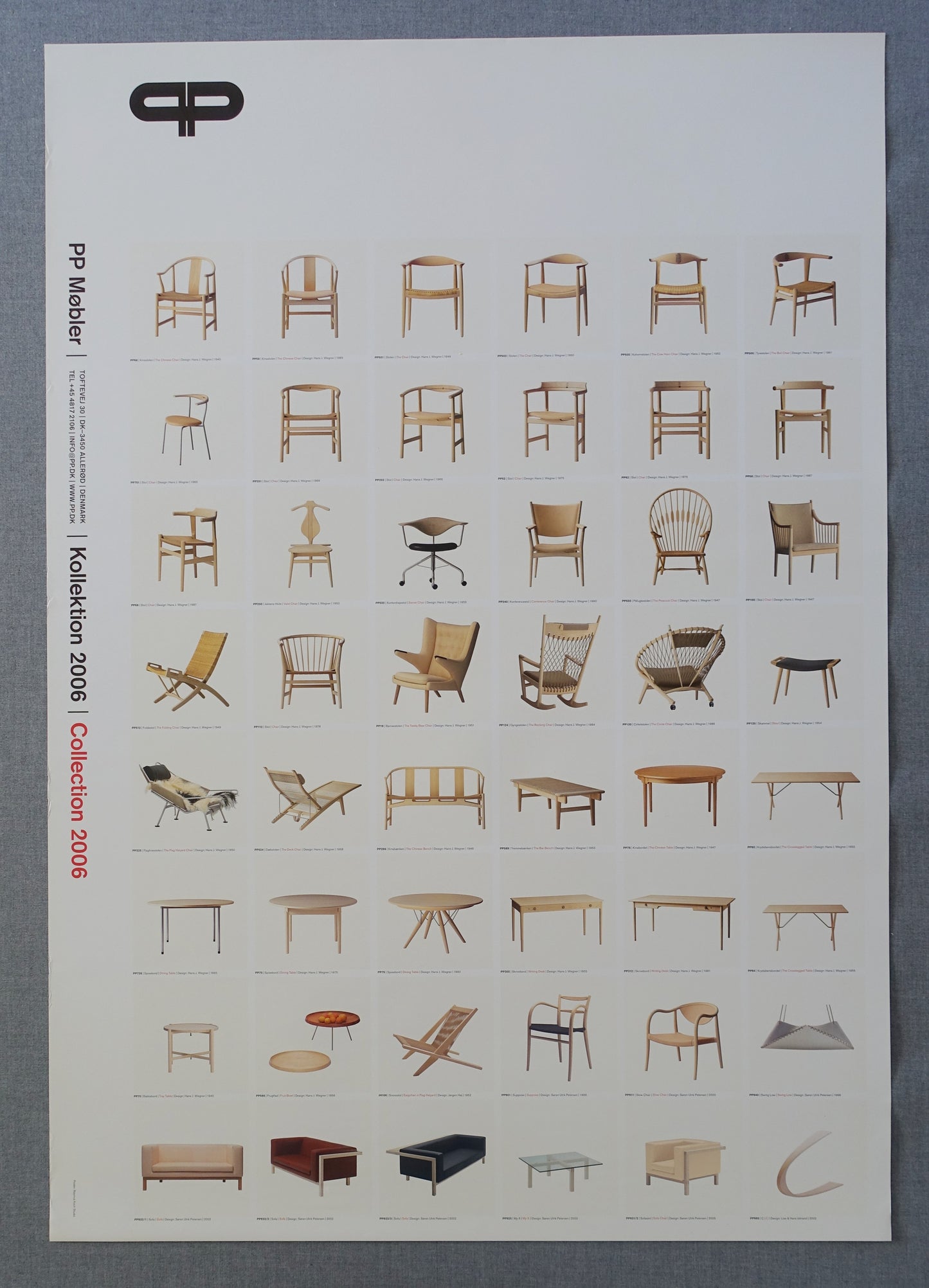 2006 PP Møbler Danish Design Furniture - Original Vintage Poster