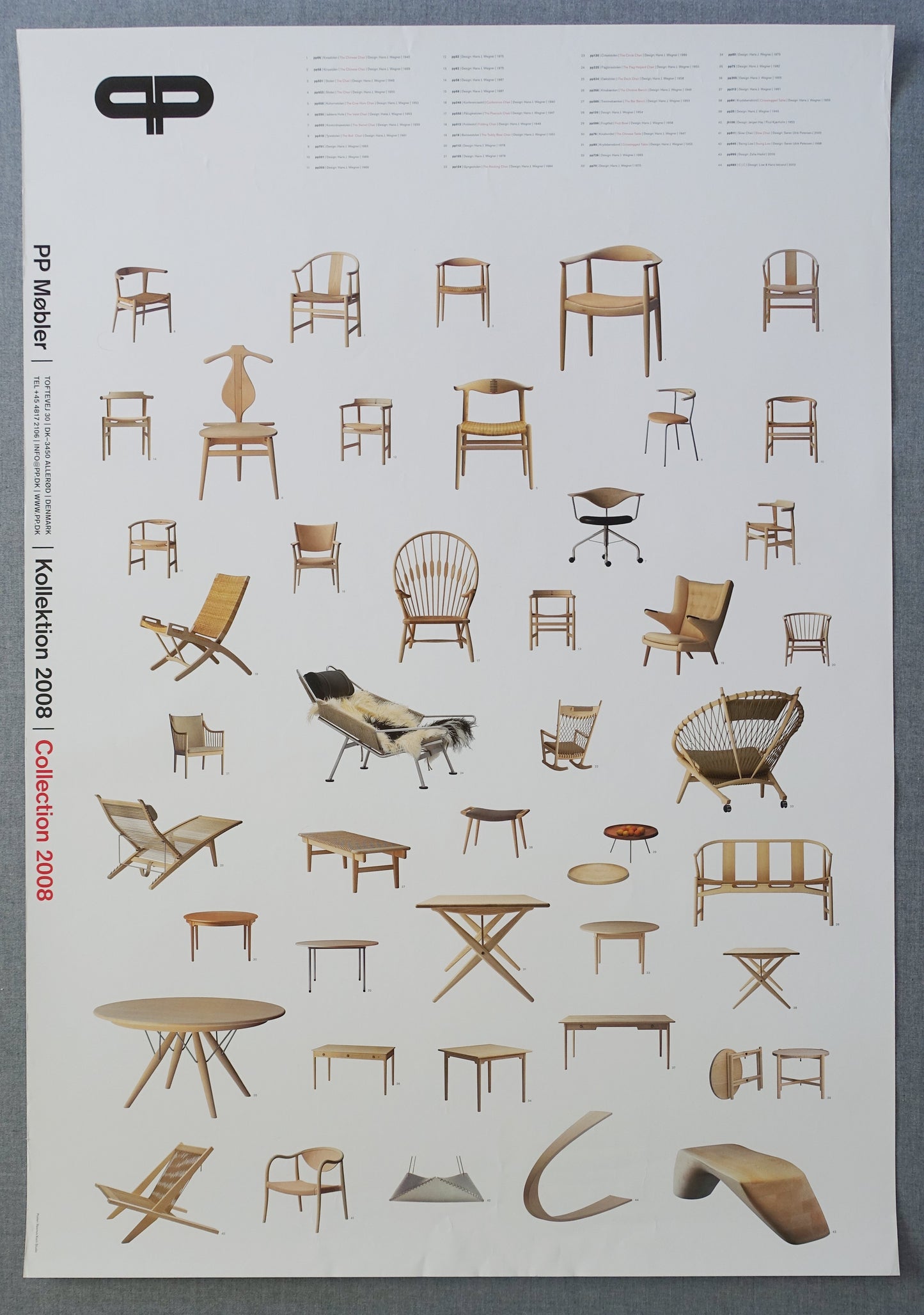 2008 PP Møbler Danish Design Furniture - Original Vintage Poster