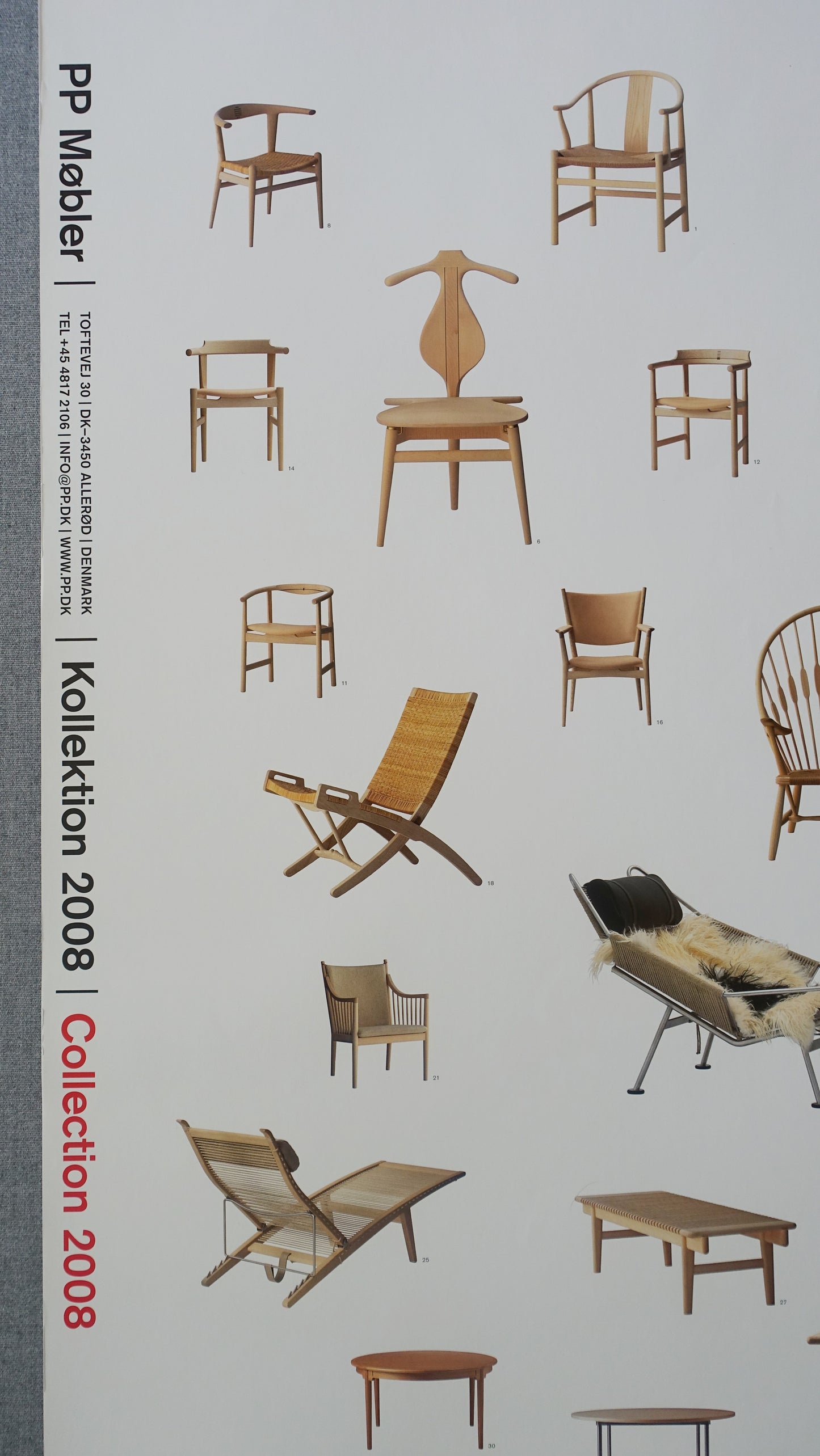 2008 PP Møbler Danish Design Furniture - Original Vintage Poster